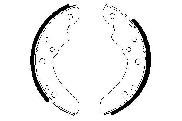 BOSCH 0 986 487 340 - Bremsbackensatz