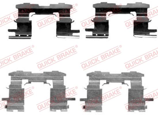 QUICK BRAKE 109-1631 - Zubehörsatz, Scheibenbremsbelag