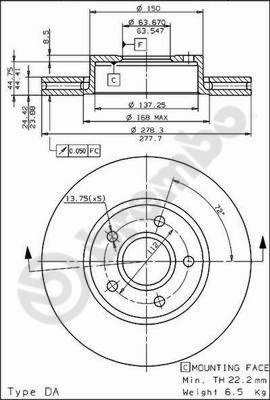 BREMBO 09.5795.10 - Bremsscheibe