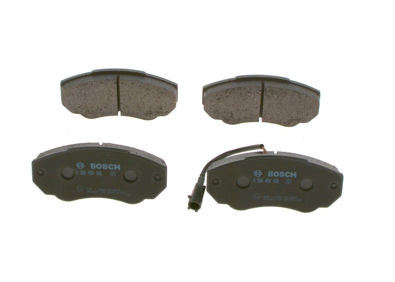 BOSCH 0 986 494 048 - Bremsbelagsatz, Scheibenbremse