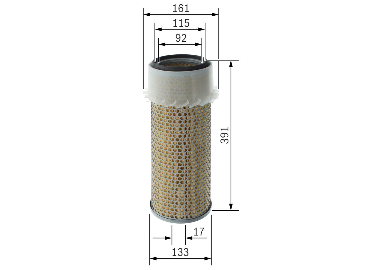 BOSCH 1 457 433 201 - Luftfilter