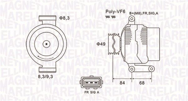 MAGNETI MARELLI 063731864010 - Generator