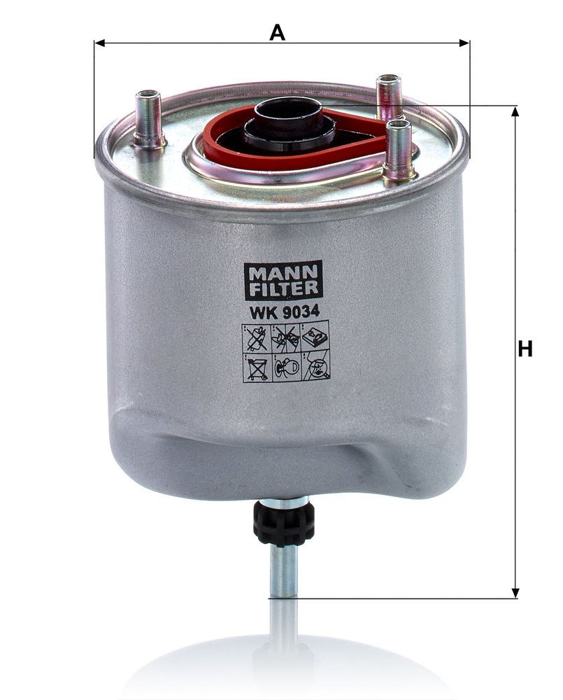 MANN-FILTER WK 9034 - Kraftstofffilter