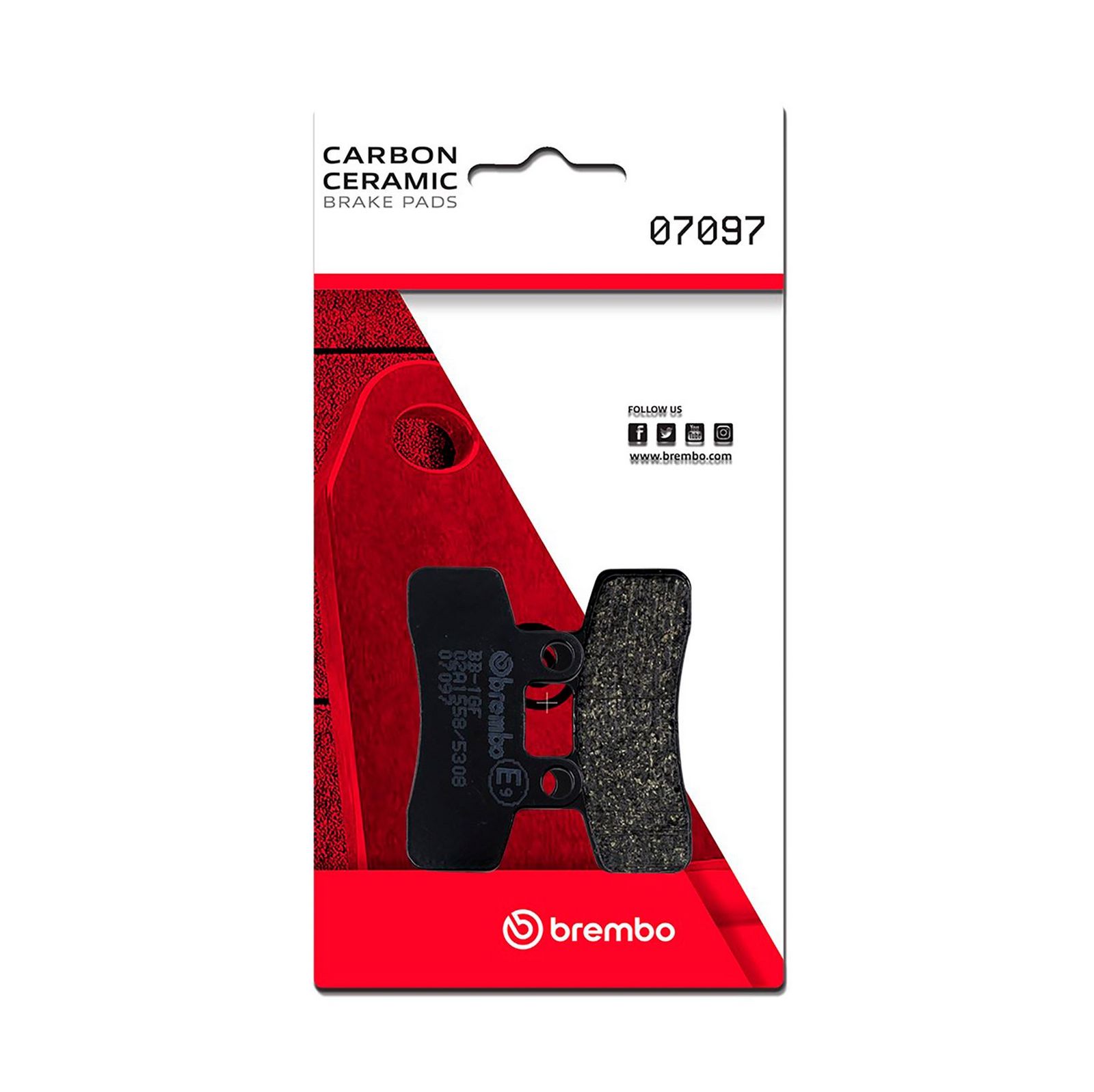 BREMBO 07097 - Bremsbelagsatz, Scheibenbremse