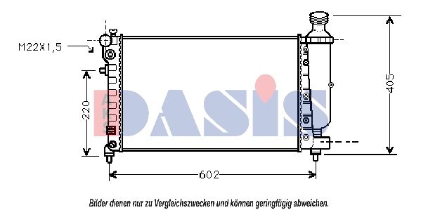 AKS DASIS 061070N - Kühler, Motorkühlung