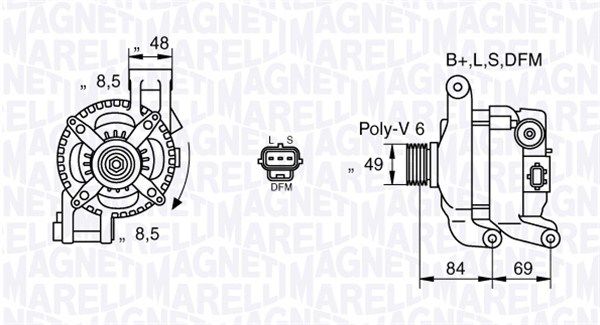MAGNETI MARELLI 063377417010 - Generator