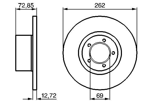 BOSCH 0 986 478 077 - Bremsscheibe