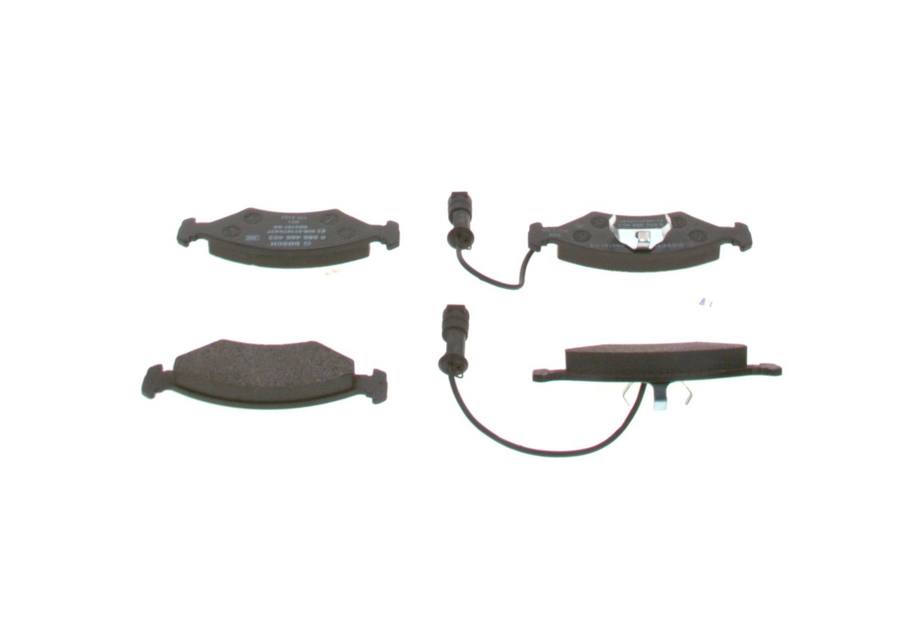 BOSCH 0 986 466 403 - Bremsbelagsatz, Scheibenbremse
