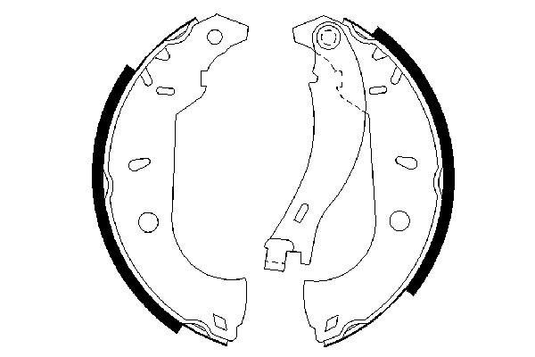 BOSCH 0 986 487 255 - Bremsbackensatz