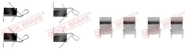 QUICK BRAKE 109-1060 - Zubehörsatz, Scheibenbremsbelag