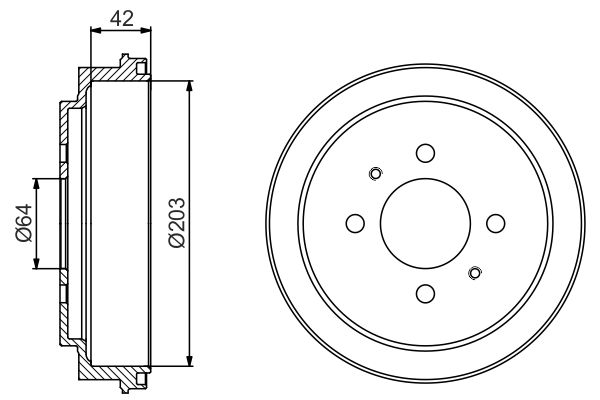 BOSCH 0 986 477 246 - Bremstrommel