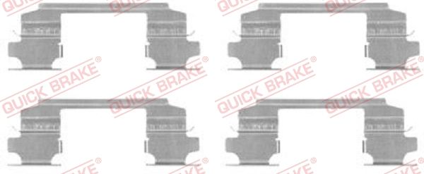 QUICK BRAKE 109-1686 - Zubehörsatz, Scheibenbremsbelag