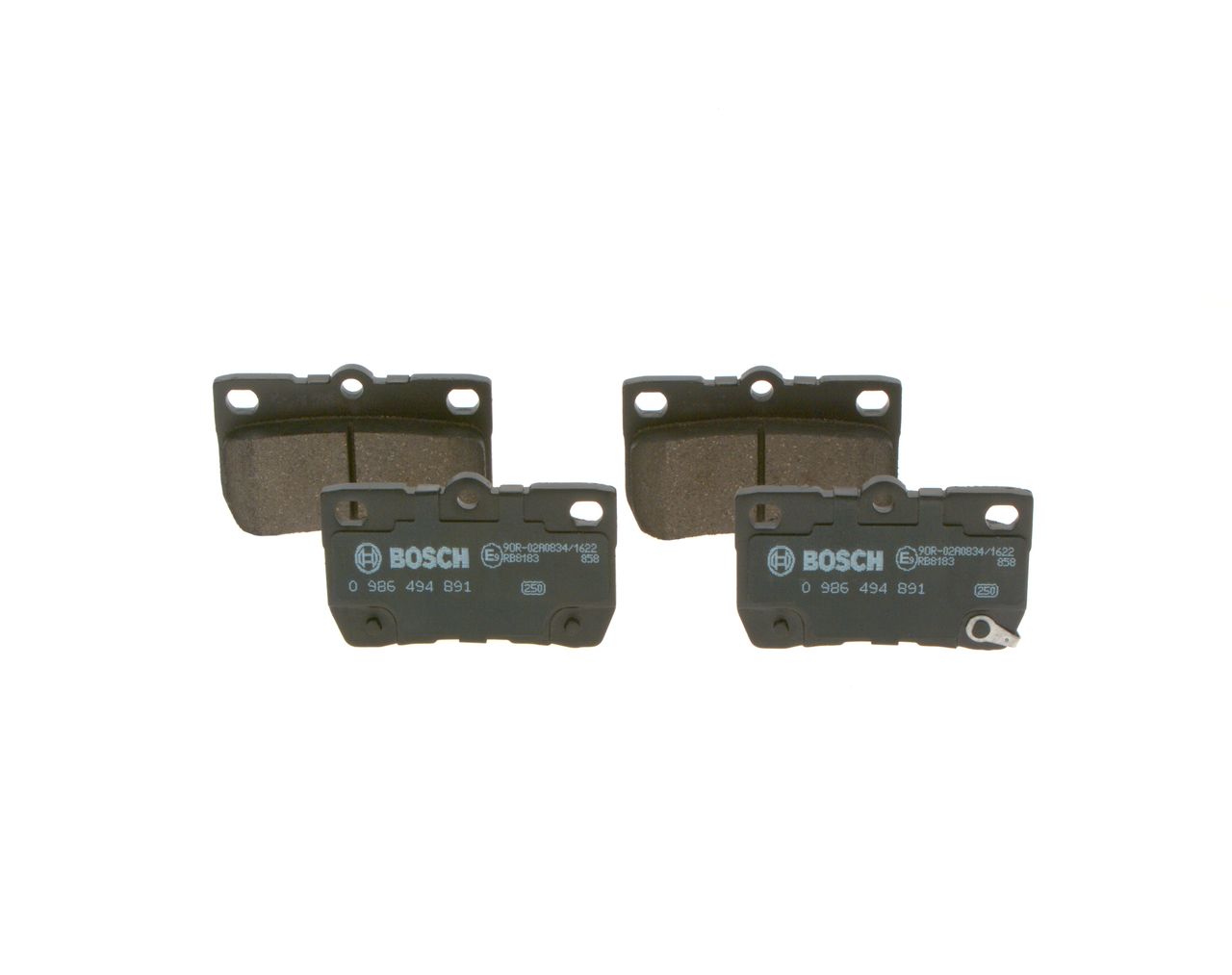 BOSCH 0 986 494 891 - Bremsbelagsatz, Scheibenbremse
