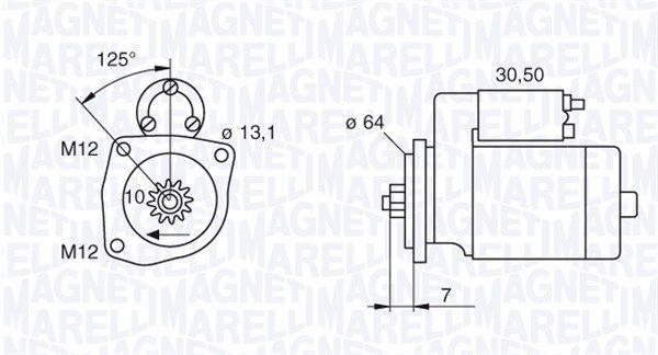 MAGNETI MARELLI 063522615010 - Starter