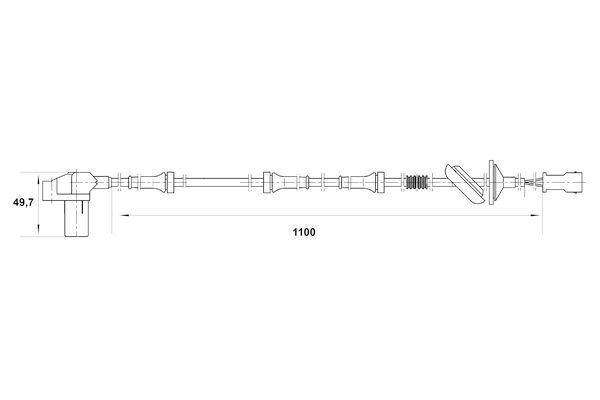 BOSCH 0 265 006 565 - Sensor, Raddrehzahl