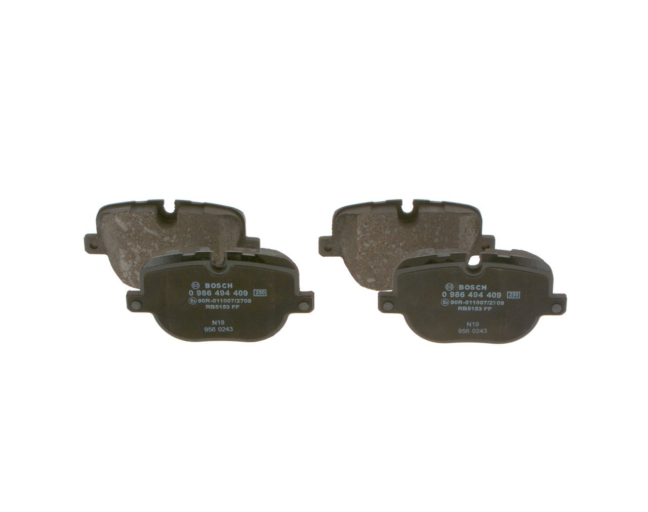 BOSCH 0 986 494 409 - Bremsbelagsatz, Scheibenbremse
