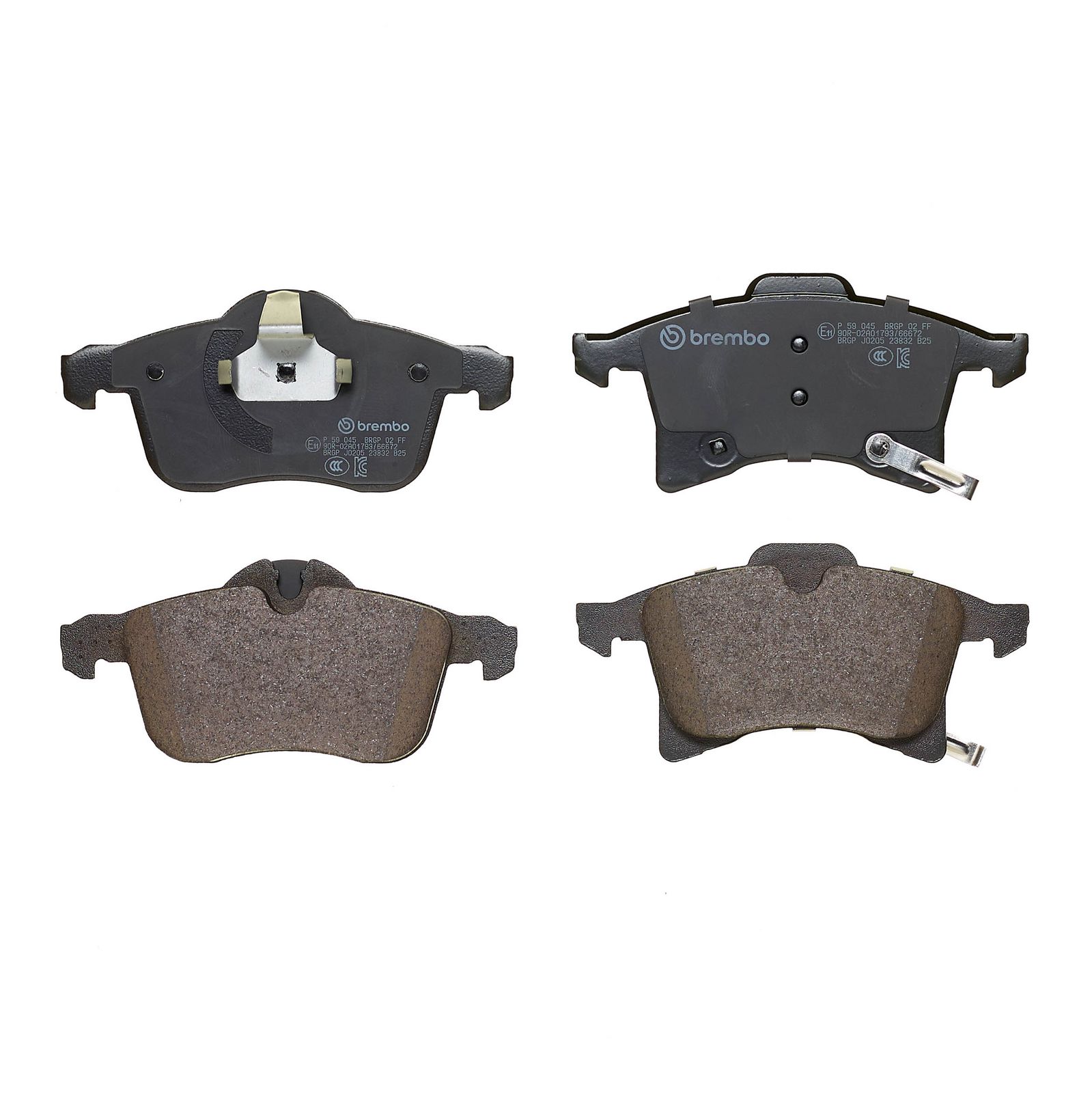 BREMBO P 59 045 - Bremsbelagsatz, Scheibenbremse