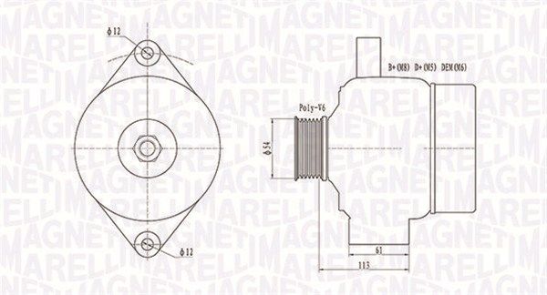MAGNETI MARELLI 063731952010 - Generator