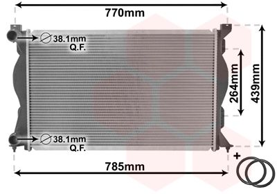 VAN WEZEL 03002233 - Kühler, Motorkühlung