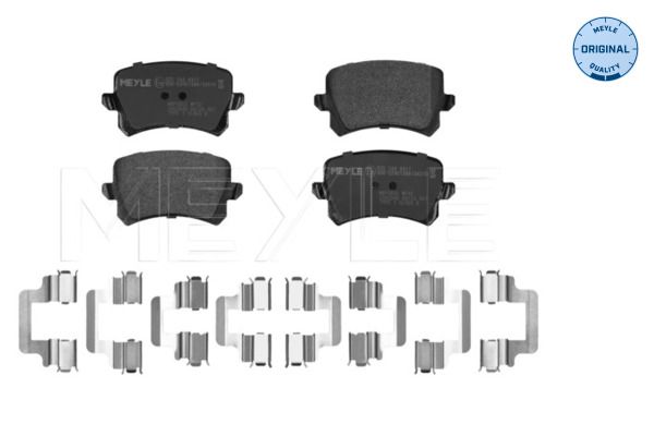 MEYLE 025 244 8317 - Bremsbelagsatz, Scheibenbremse