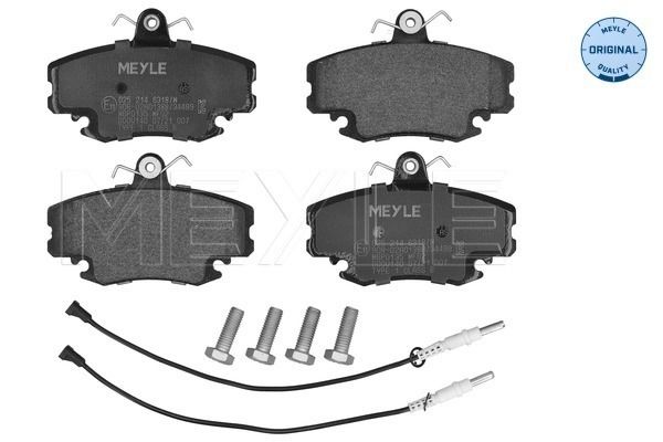 MEYLE 025 214 6318/W - Bremsbelagsatz, Scheibenbremse