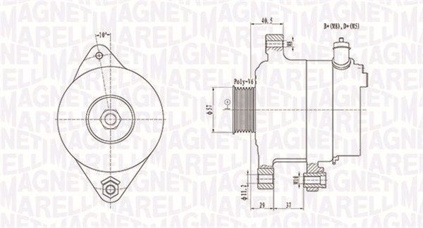 MAGNETI MARELLI 063731949010 - Generator