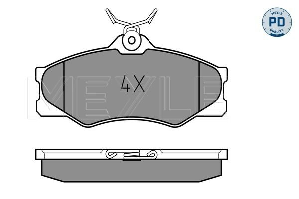 MEYLE 025 209 7919/PD - Bremsbelagsatz, Scheibenbremse