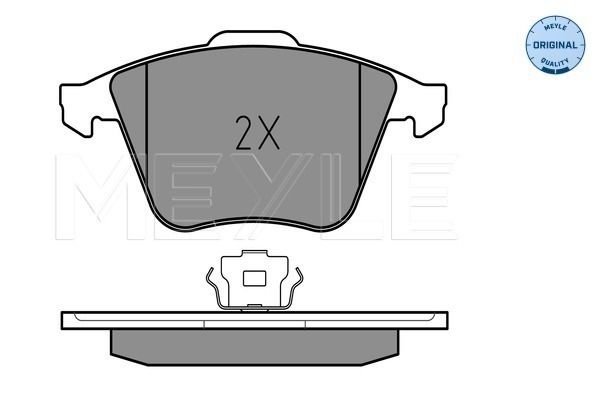 MEYLE 025 239 5020/W - Bremsbelagsatz, Scheibenbremse