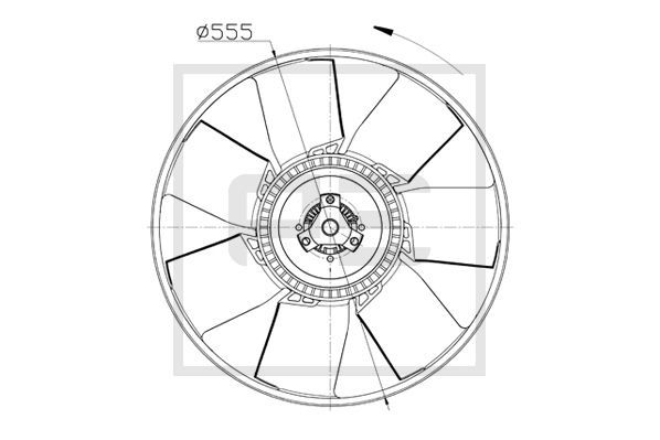 PE Automotive 020.212-00A - Lüfterrad, Motorkühlung
