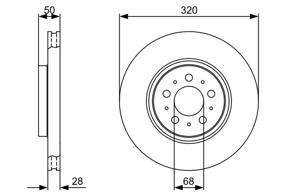 BOSCH 0 986 479 321 - Bremsscheibe
