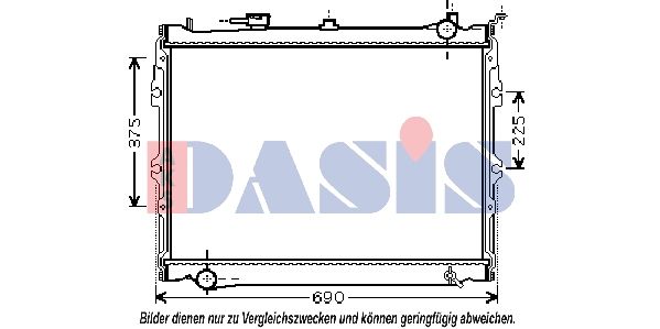 AKS DASIS 110920N - Kühler, Motorkühlung