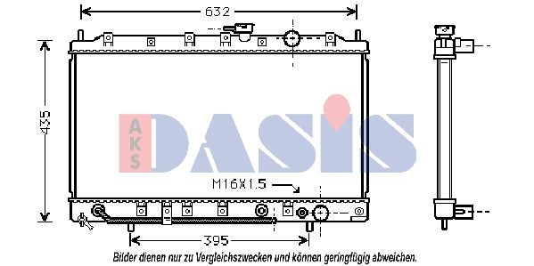 AKS DASIS 140038N - Kühler, Motorkühlung