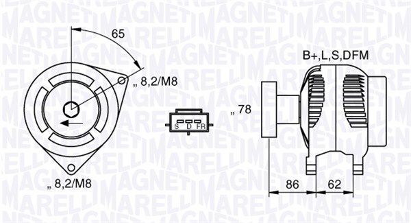 MAGNETI MARELLI 063731475010 - Generator