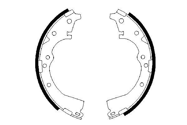 BOSCH 0 986 487 290 - Bremsbackensatz