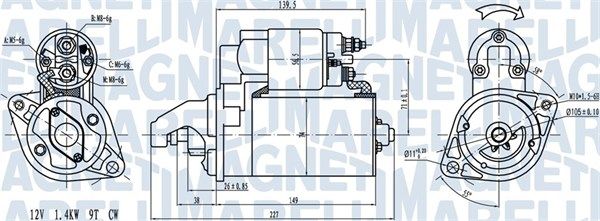 MAGNETI MARELLI 063721256010 - Starter