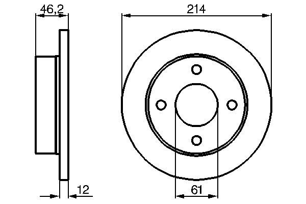 BOSCH 0 986 478 389 - Bremsscheibe