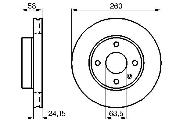 BOSCH 0 986 478 346 - Bremsscheibe