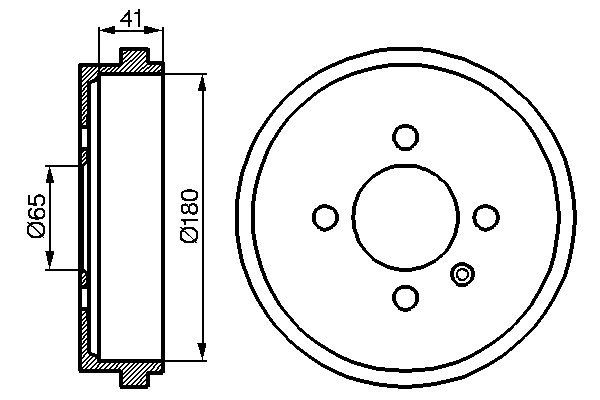BOSCH 0 986 477 105 - Bremstrommel