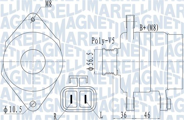 MAGNETI MARELLI 063732128010 - Generator