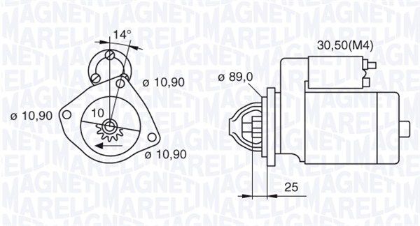 MAGNETI MARELLI 063523680820 - Starter