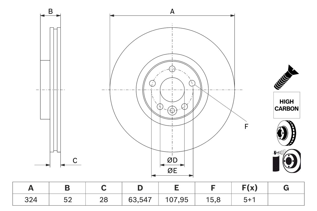 BOSCH 0 986 479 J41 - Bremsscheibe
