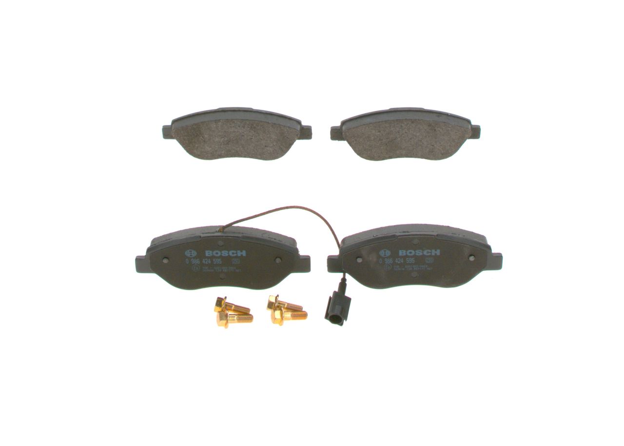 BOSCH 0 986 424 595 - Bremsbelagsatz, Scheibenbremse
