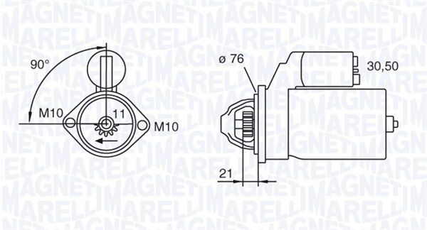 MAGNETI MARELLI 063280071010 - Starter