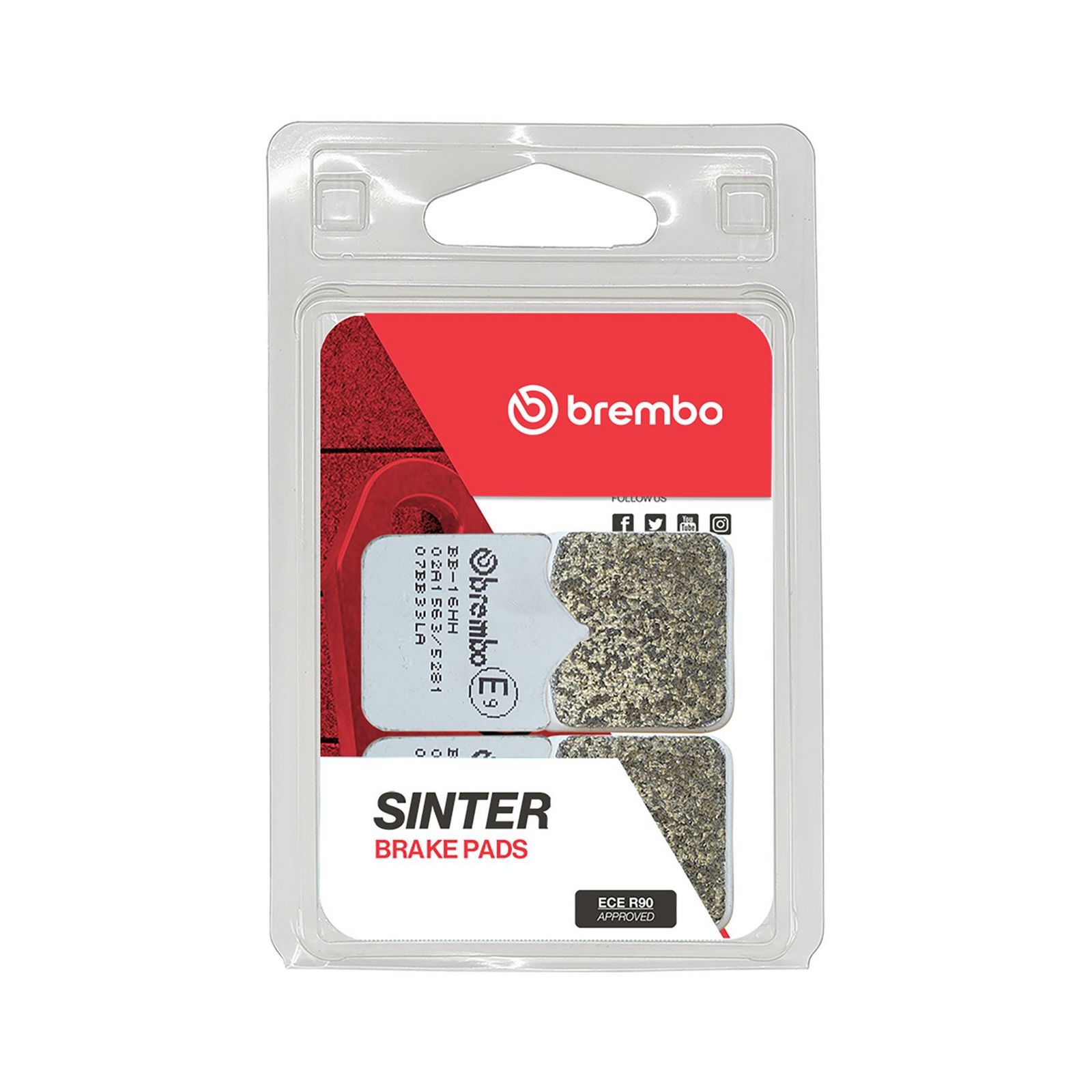BREMBO 07BB33LA - Bremsbelagsatz, Scheibenbremse