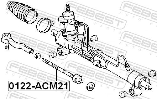 FEBEST 0122-ACM21 - Axialgelenk, Spurstange