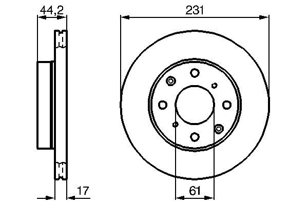 BOSCH 0 986 478 203 - Bremsscheibe
