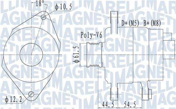 MAGNETI MARELLI 063731558010 - Generator