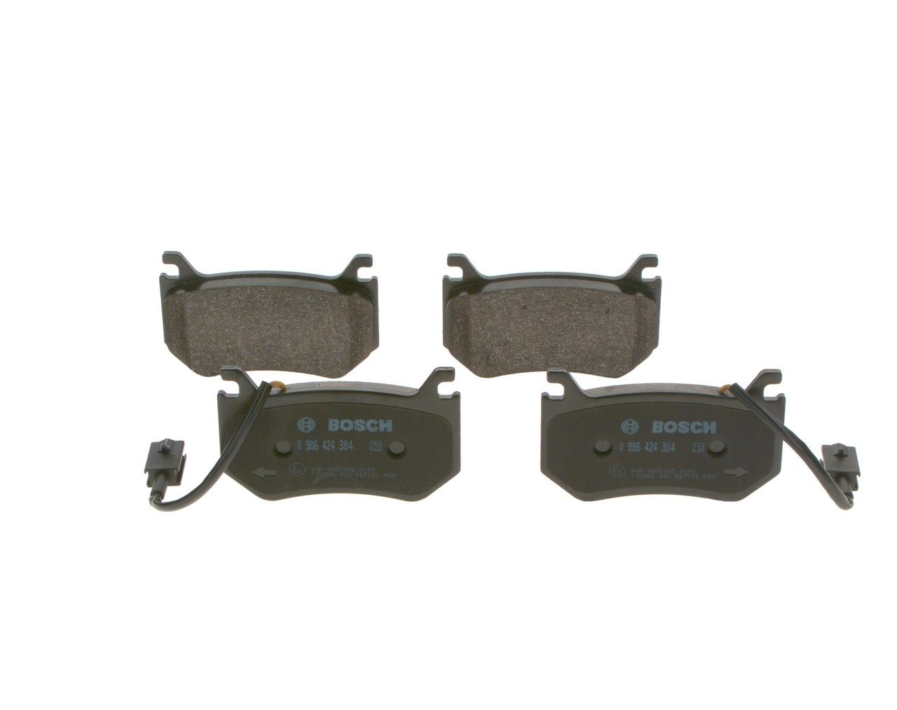 BOSCH 0 986 424 384 - Bremsbelagsatz, Scheibenbremse