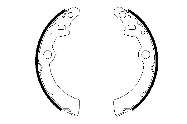 BOSCH 0 986 487 682 - Bremsbackensatz