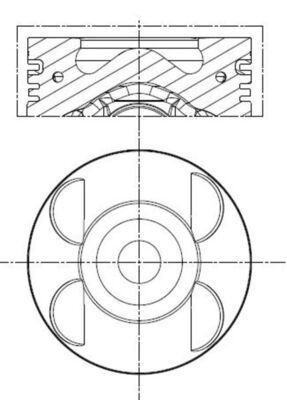 MAHLE 001 PI 00105 000 - Kolben